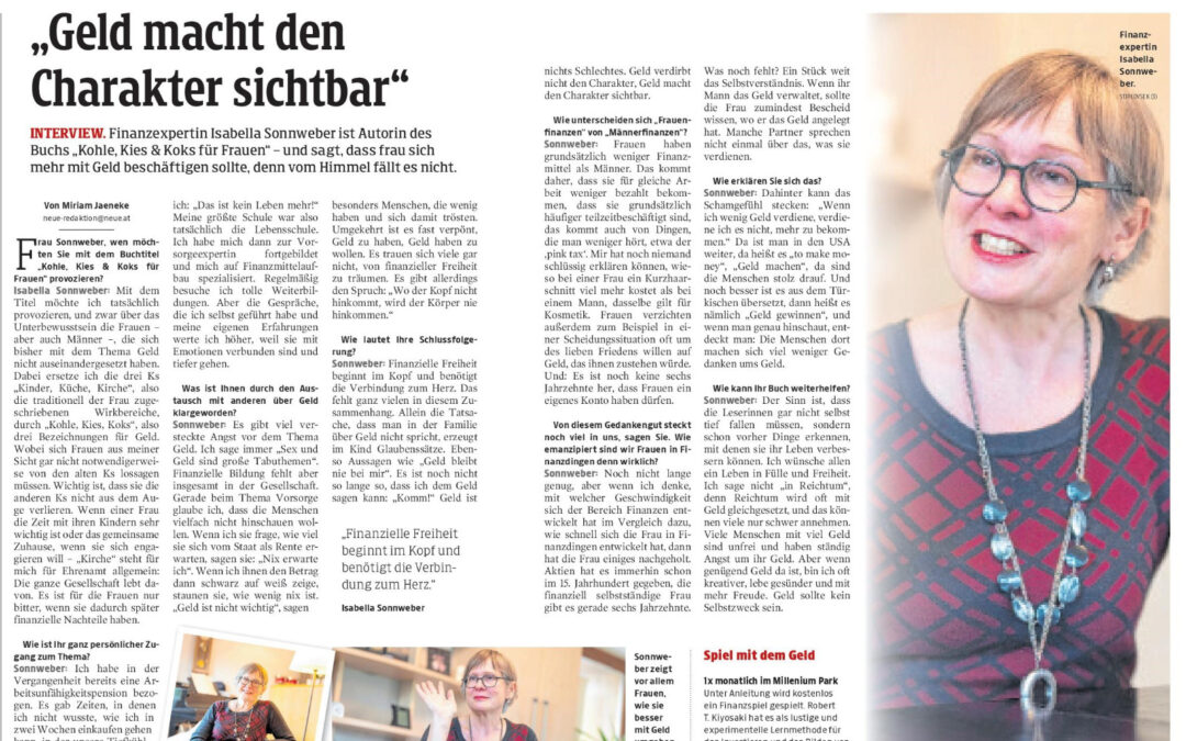 Interview in der Neuen Vorarlberger Tageszeitung
